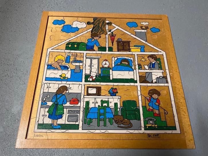 Rolf puzzel, Kinderen en Baby's, Speelgoed | Houten speelgoed, Gebruikt, Ophalen of Verzenden