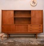 Teak houten Deens Design highboard jaren 60/70, Deens design Teak, Teakhout, Deens design Teak, Deens design Teak