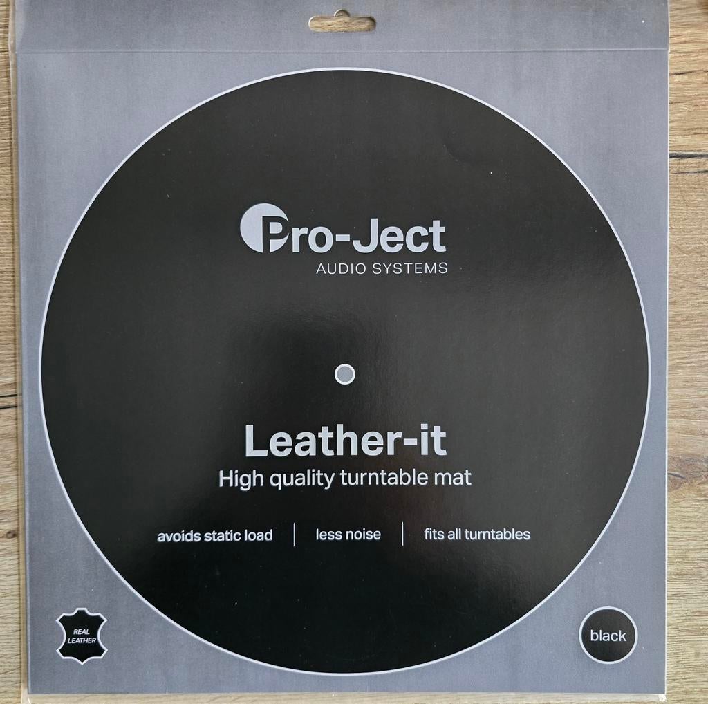 Pro-Ject Leather-it Draaitafelmat - Hoogwaardig Leer, Ophalen of Verzenden, Nieuw, Platenspeler-onderdeel, Overige merken