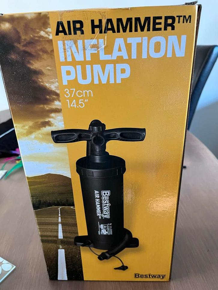 Bestway Air Hammer Opblaaspomp 37cm, Caravans en Kamperen, Luchtpompen, Nieuw, Handmatig, Ophalen of Verzenden