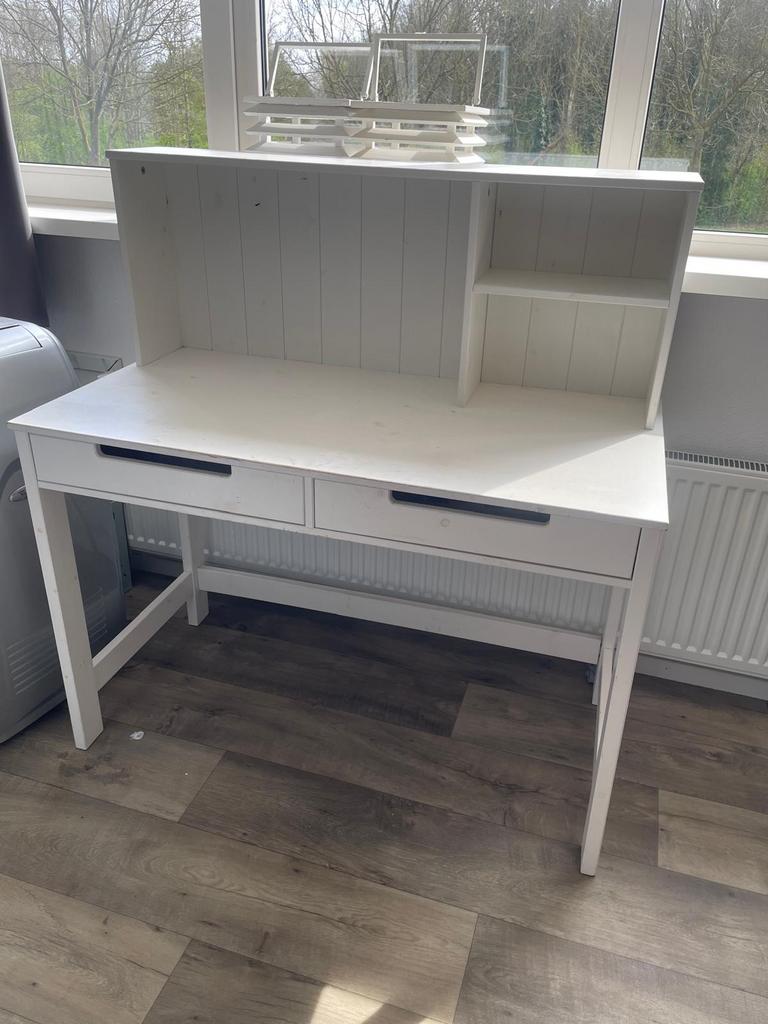 Wit bureau met opzetstuk, Ophalen, Overige typen, Gebruikt, Wit