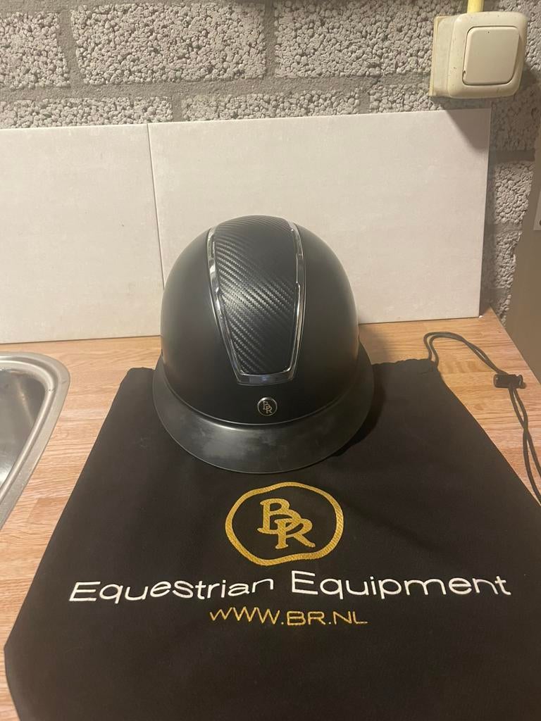 Br Cap Zwart maat 52/54 (S) + BR Captas, Dieren en Toebehoren, Paardrijkleding, Ophalen, Kinderen, Dressuur, Zo goed als nieuw