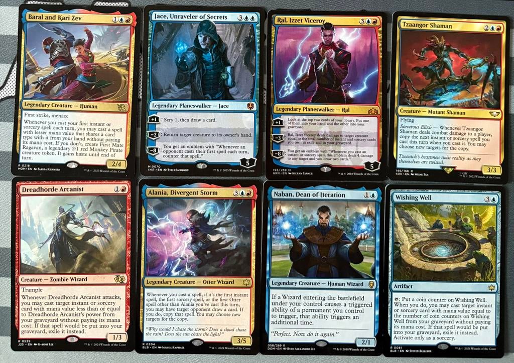 Magic the Gathering Red blue Izzet spells EDH commander MTG, Ophalen of Verzenden, Zo goed als nieuw