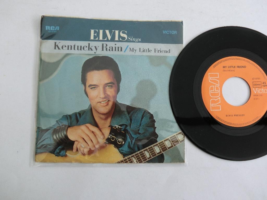 Elvis Presley Kentucky Rain, 7 inch, Single, Ophalen of Verzenden, Zo goed als nieuw