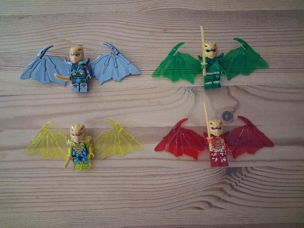 4 Crystalized Dragons Ninjago (A), Ophalen of Verzenden, Zo goed als nieuw
