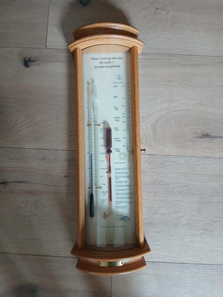 Samoa Barometer/Weerstation - Houten behuizing, Ophalen, Gebruikt, Barometer