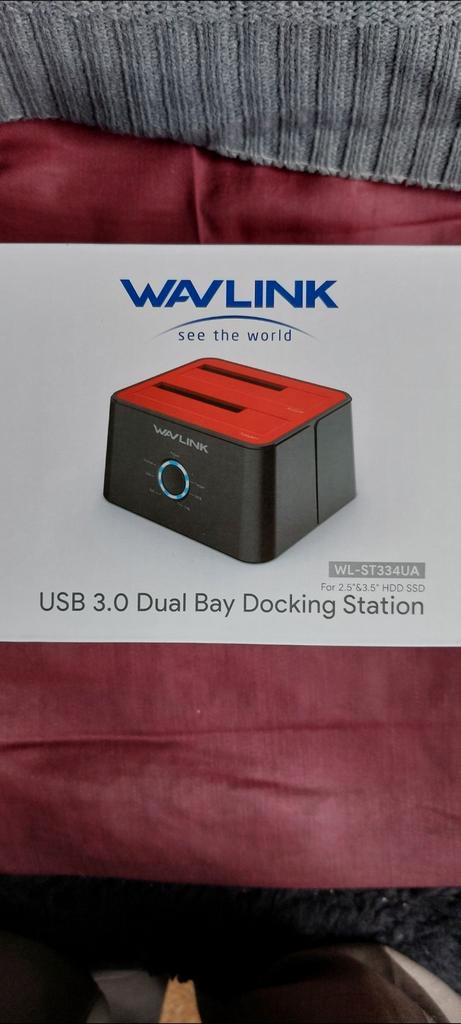 Kopie/CLONE Sata Wavlink USB 3.0 Docking Station HDD/SSD., Computers en Software, Dockingstations, Ophalen of Verzenden