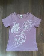 IZGS: Diesel lila T-shirtje met witte bloemenprint; mt Small, Paars, Ophalen of Verzenden, Zo goed als nieuw, Diesel
