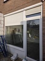 Kozijn met deur en glas, Doe-het-zelf en Verbouw, Kozijnen en Schuifpuien, Kunststof, Gebruikt, Deurkozijn, Inclusief glas