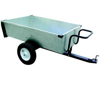 AANHANGWAGEN Gegalv. voor achter zitmaaier of kleine tractor, Ophalen, Nieuw, 50 cm of meer
