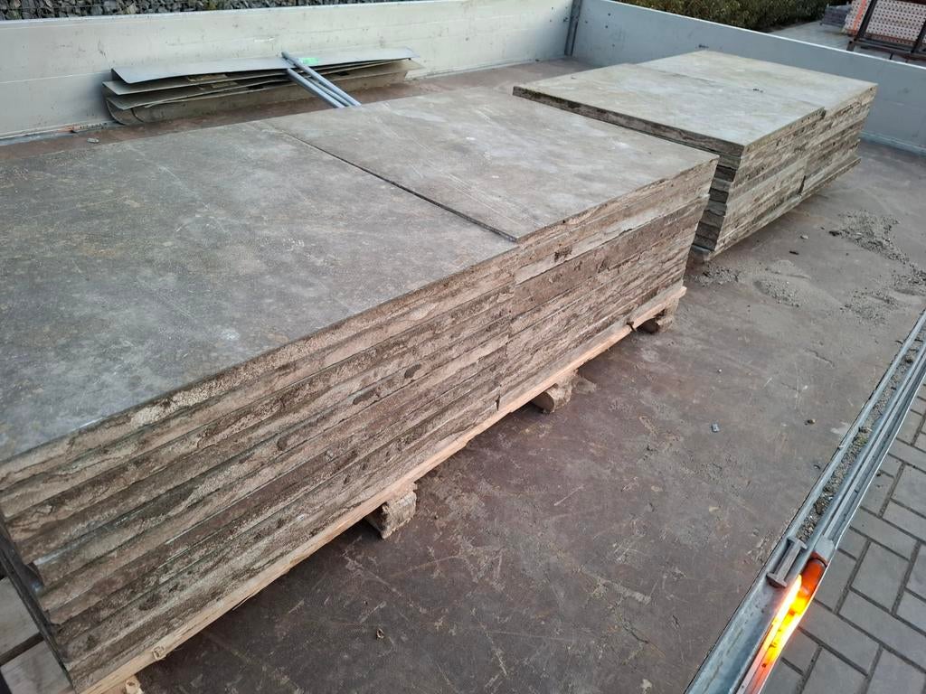 15m² 60x60 hardsteen terrastegels, Tuin en Terras, Gebruikt, Ophalen of Verzenden, Terrastegels, Natuursteen