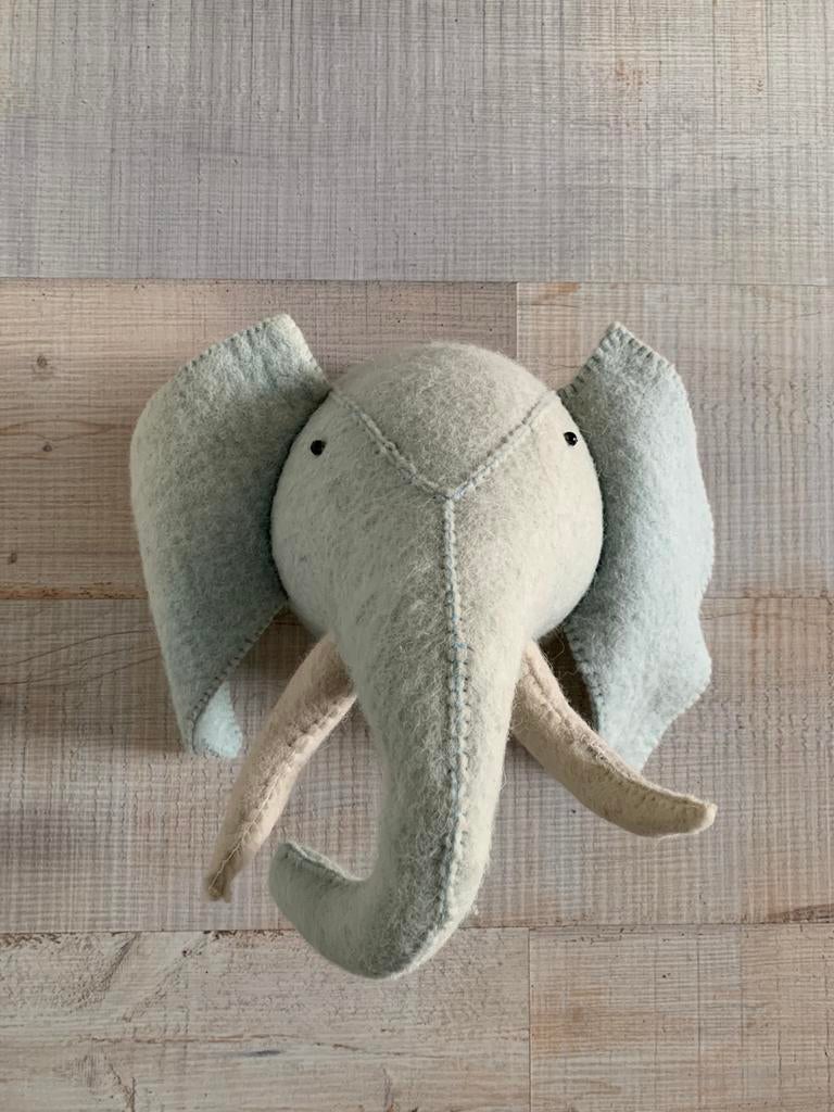 Kidsdepot vilten olifanten hoofd, Ophalen of Verzenden, Gebruikt, Wanddecoratie