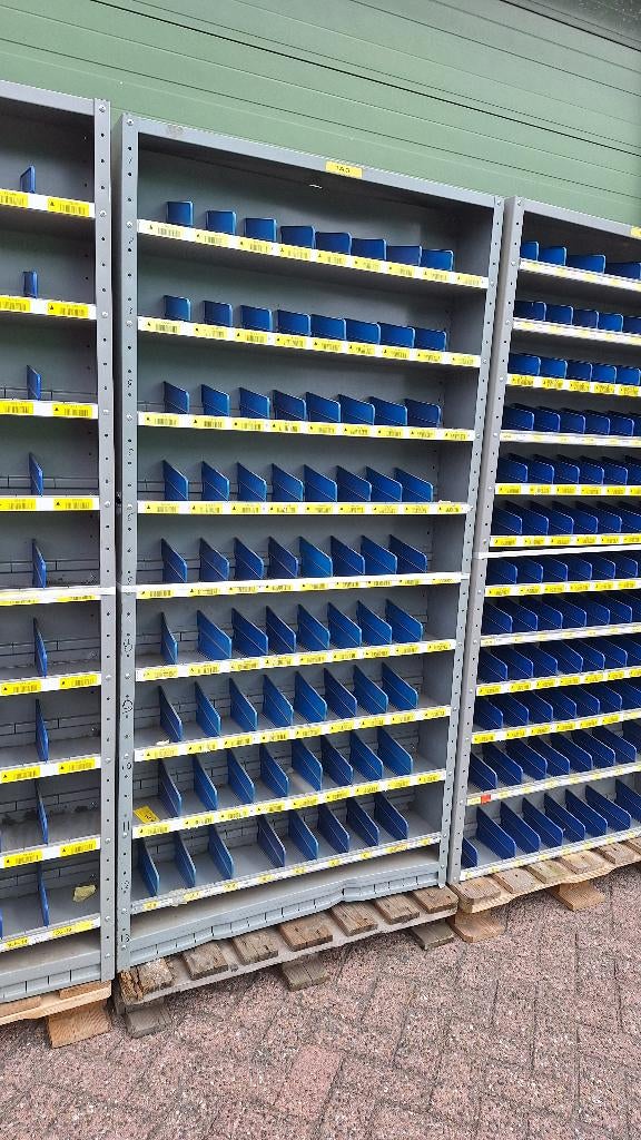 Assortimentskast Vakken/ magazijnkast 199x100x20 cm, Ophalen, Gebruikt, Industriepark 2a 9351PA Leek, H.O.Albert Ale Slotema