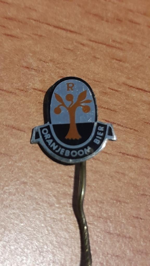 Vintage Oranjeboom Bier Reversspeldje / Pin, Verzenden, Gebruikt, Overige typen, Oranjeboom