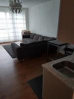 Bankstel ruim in grijs kleur L vorm Zitbank, Huis en Inrichting, Banken | Bankstellen, Gebruikt, L-vorm, Hoekbank, 75 tot 100 cm