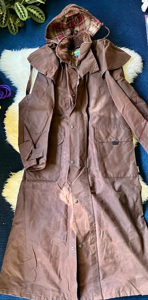 Hunter Outdoor lange wax coat, Kleding | Dames, Jassen | Winter, Hunter Outdoor, Bruin, Ophalen of Verzenden, Zo goed als nieuw