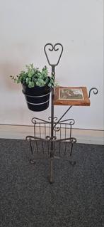 Vintage rokerstafeltje met lectuurbak, Ophalen, Zo goed als nieuw