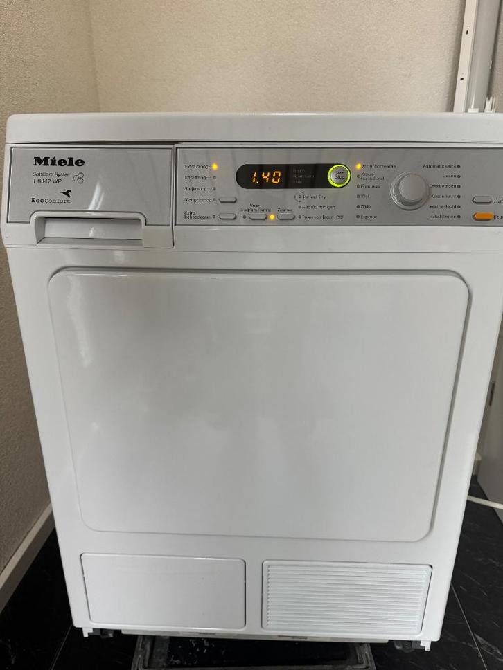Miele droger warmtepomp T8847 WP, Witgoed en Apparatuur, Wasdrogers, Zo goed als nieuw, Overige typen, Voorlader, 6 tot 8 kg, 85 tot 90 cm
