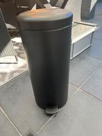 Zwarte brabantia pedaalemmer, Huis en Inrichting, Ophalen, Gebruikt, Metaal, Minder dan 50 cm