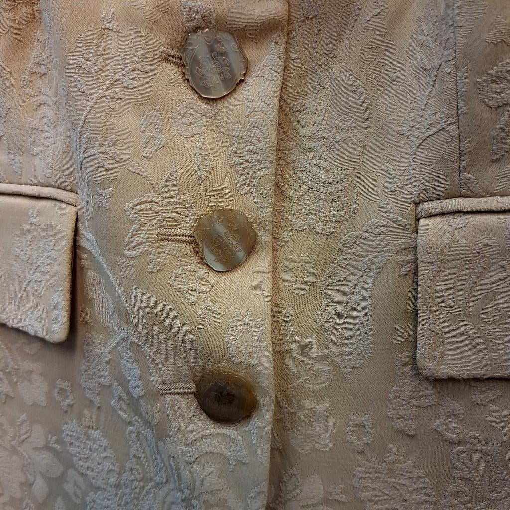 Leon nieuwe blazer 3/4 mouwen goud/beige barok 36 nr 38973, Kleding | Dames, ., Beige, Leon, Ophalen of Verzenden