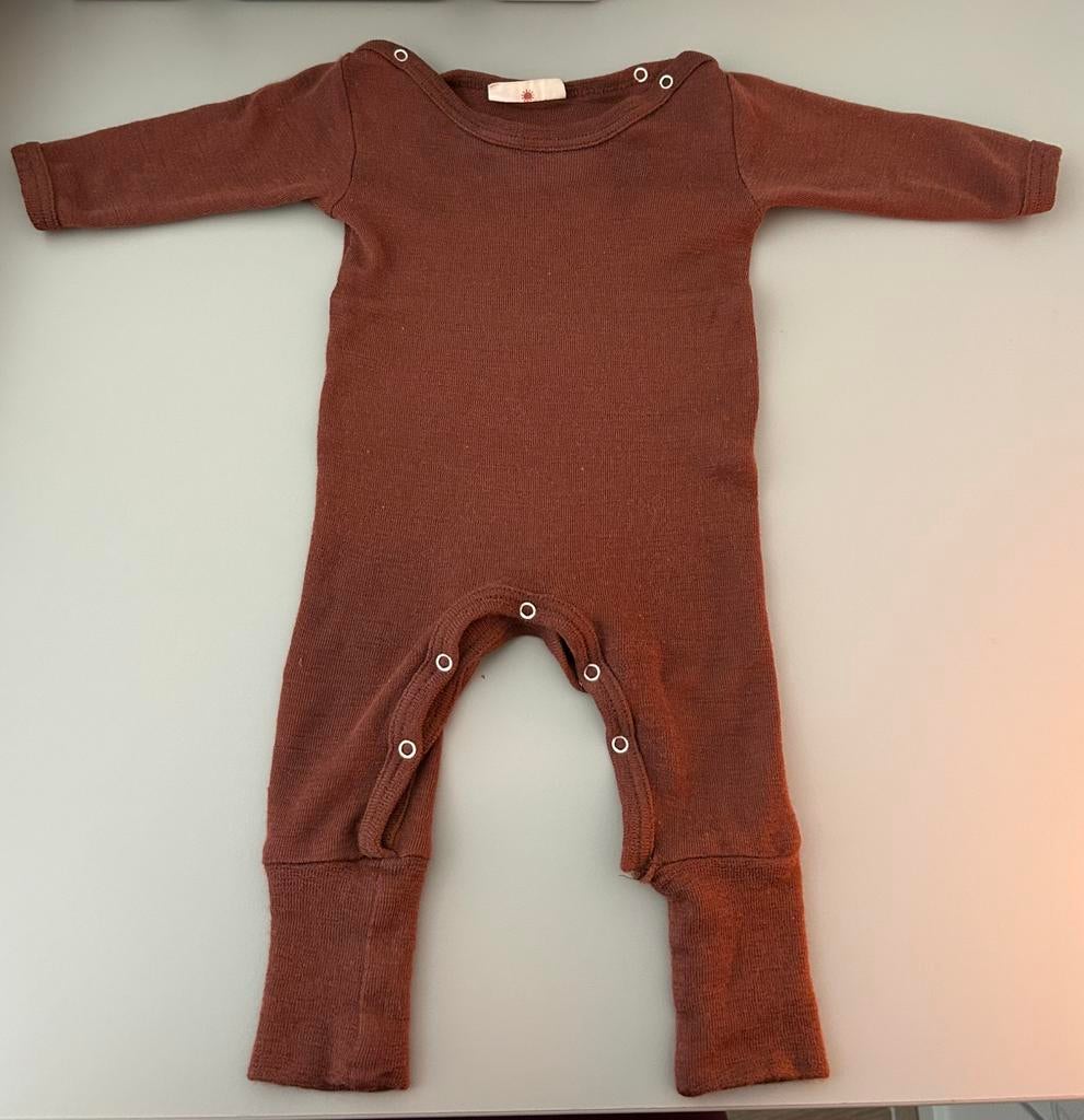 Bruin wollen boxpakje van Unaduna maat 56, Ophalen of Verzenden, Gebruikt, Jongetje of Meisje, Pakje