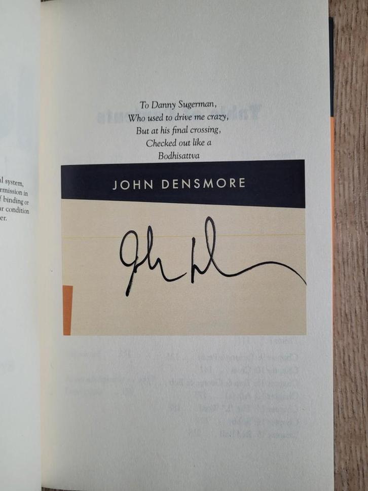 The Doors John Densmore Handtekening Boek Gesigneerd, Verzamelen, Muziek, Artiesten en Beroemdheden, Zo goed als nieuw, Boek, Tijdschrift of Artikel