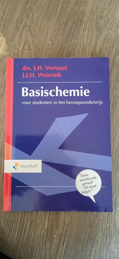 Basischemie Noordhoff studieboek, Boeken, Gelezen, J.H. Vermaat, J.J.H. Weierink, Ophalen of Verzenden, MBO