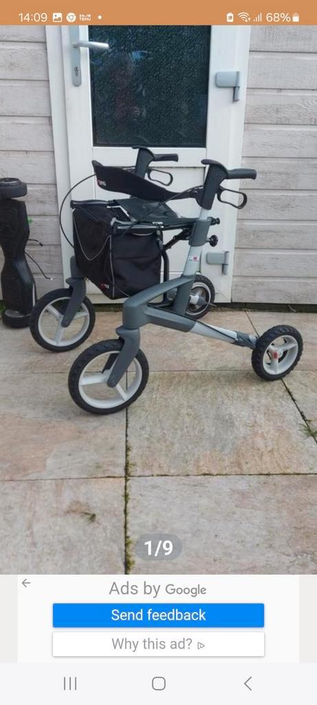 Topro troja olympos  zwart  ATR nieuw grote rollator, Diversen, Rollators, Ophalen of Verzenden