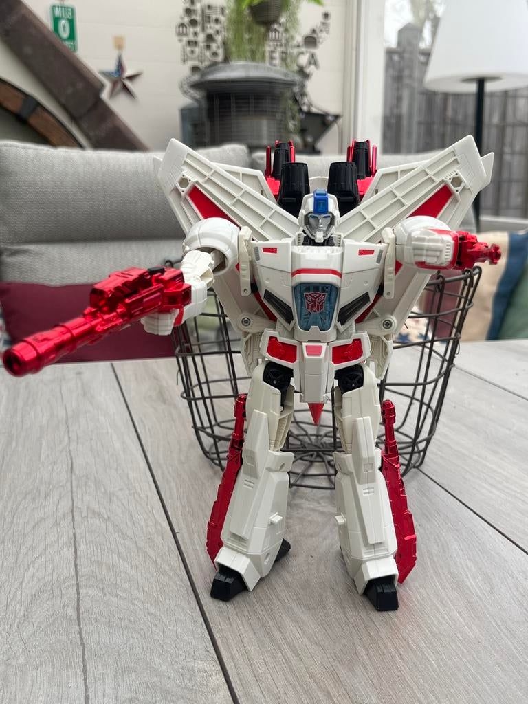 Transformers Jetfire actiefiguur - Voyager Class, Verzamelen, Transformers, Overige generaties, Ophalen of Verzenden, Zo goed als nieuw