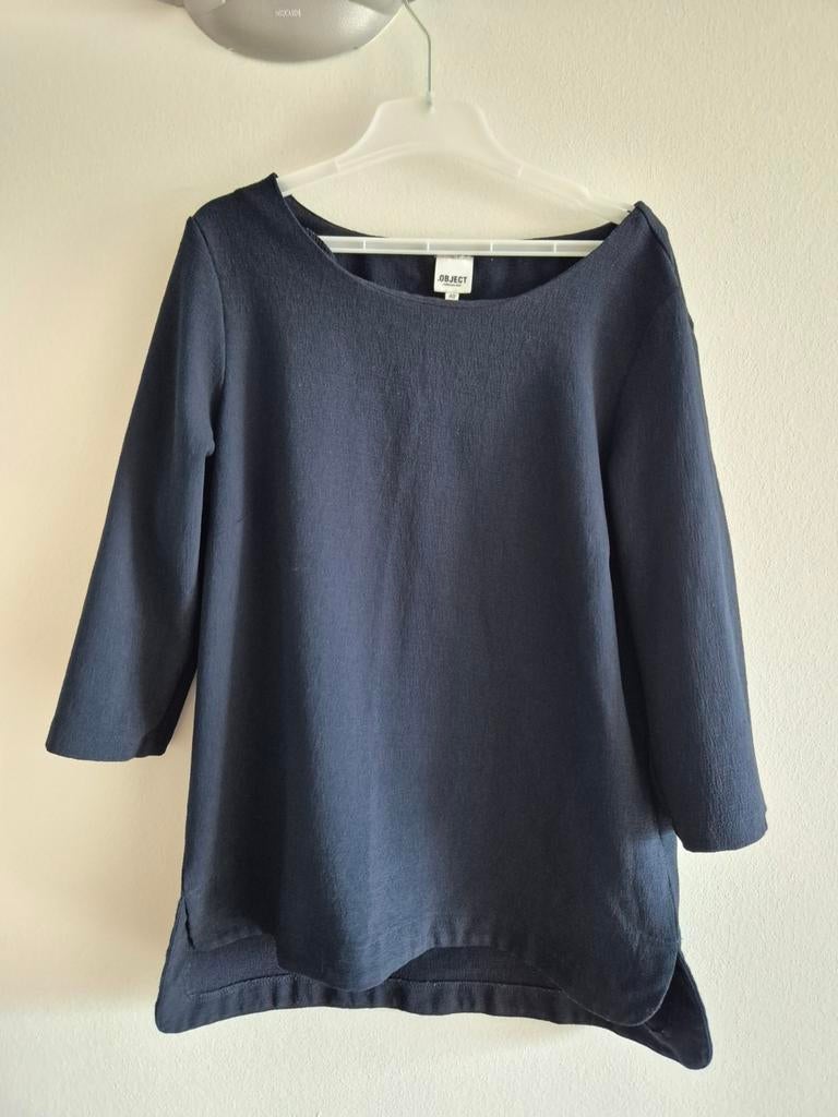 Object shirt maat 40, Kleding | Dames, Tops, Maat 38/40 (M), Blauw, Object, Ophalen of Verzenden