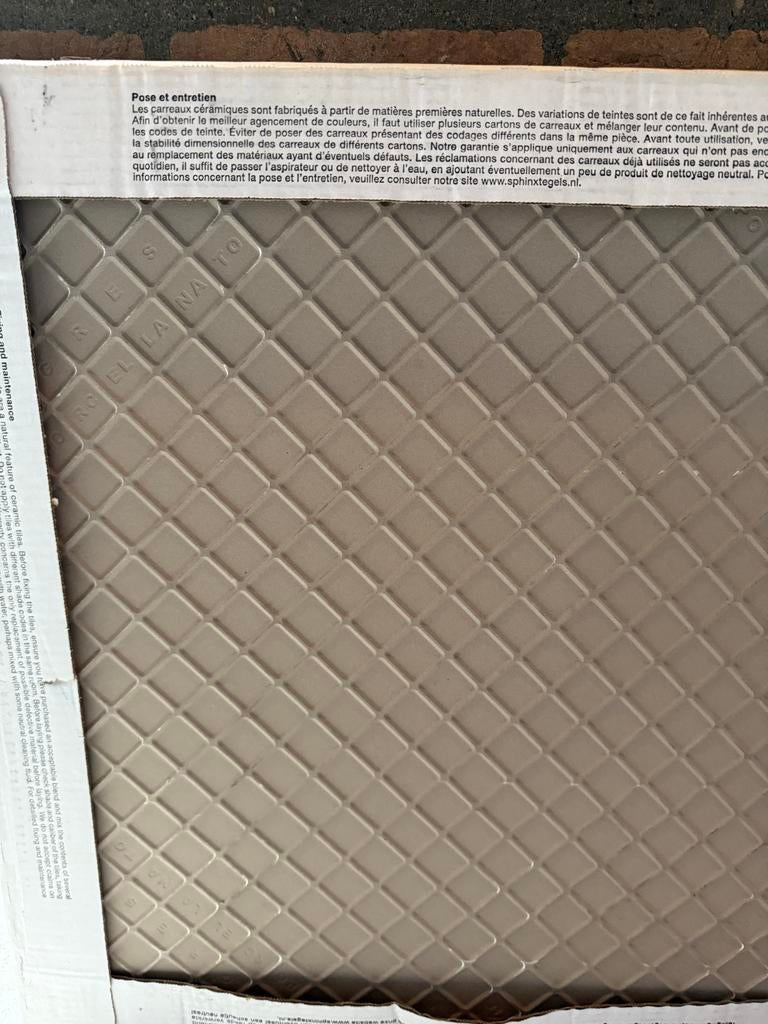 Witte keramische tegels, nieuw, 40x60 cm, Doe-het-zelf en Verbouw, Tegels, Ophalen, 40 tot 60 cm, Nieuw, Minder dan 5 m²