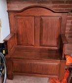 Authentieke klepbank, halbank, kerkbank., Ophalen, Minder dan 150 cm