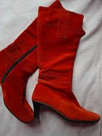 Gabor rode laarzen met hak maat 39 39,5 6,5 ritssluiting, Ophalen, Hoge laarzen, Gabor, Zo goed als nieuw