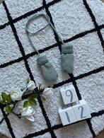 ZGAN groen Hema baby handschoenen wanten touwtje 9-12M knit, Jongen of Meisje, Ophalen of Verzenden, Zo goed als nieuw, Hema