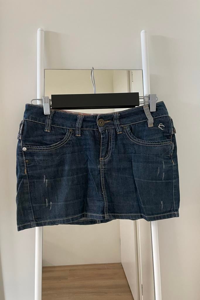 Forecast spijkerrokje maat s, Ophalen of Verzenden, Zo goed als nieuw, Blauw, Boven de knie