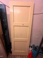 Antieke paneeldeur drievaks, Ophalen, Gebruikt, Minder dan 80 cm, Binnendeur