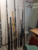 11 MIX STRAND HENGELS-BOOT HENGELS-MOLENS-ZITKISTEN + DIV, Watersport en Boten, Hengelsport | Zeevissen, Ophalen, Zo goed als nieuw