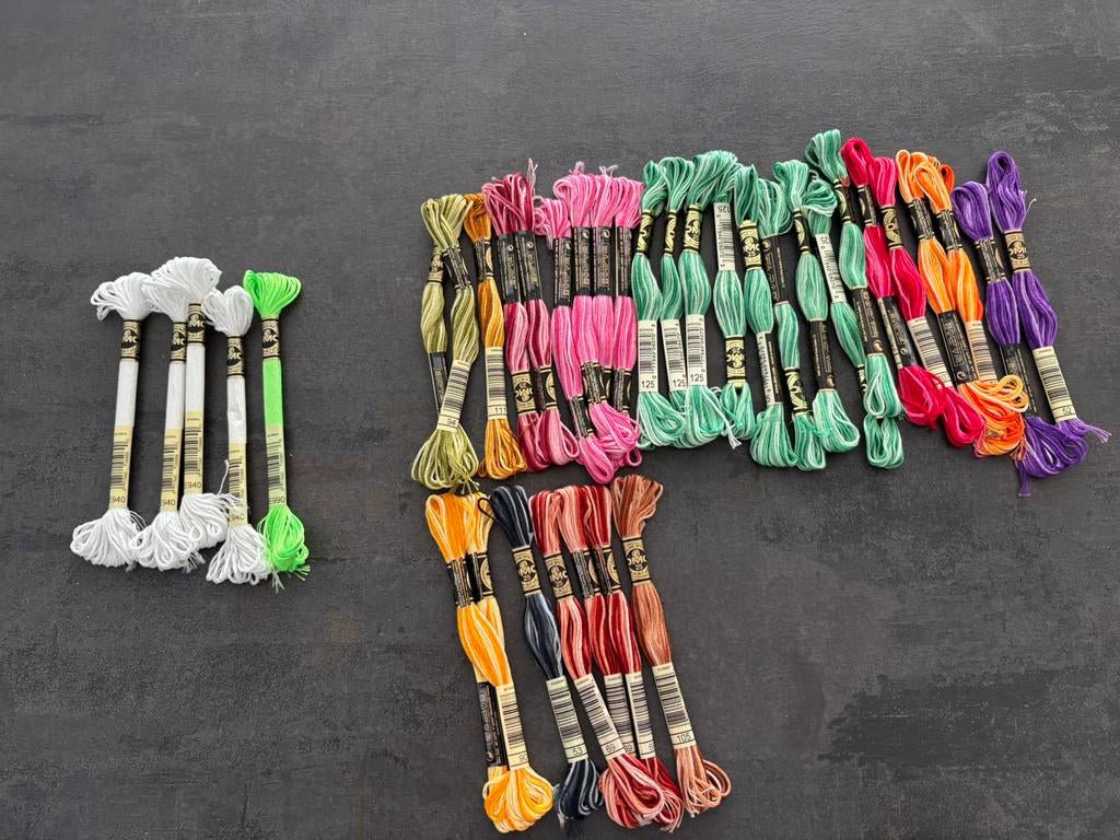 DMC garen, Hobby en Vrije tijd, Borduren en Borduurmachines, Ophalen of Verzenden, Zo goed als nieuw, Handborduren, Borduurgaren of Zijde