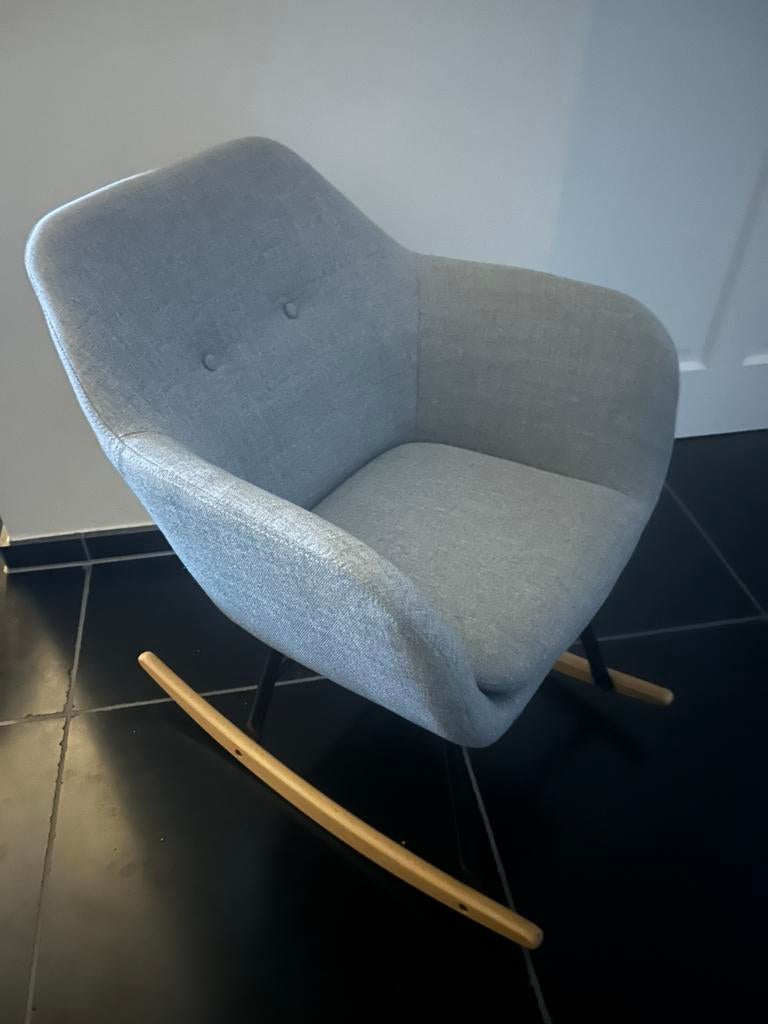 Nieuw schommelstoel Loods 5 stoel grijs hout zwart, Ophalen, Zo goed als nieuw, Hout, 50 tot 75 cm