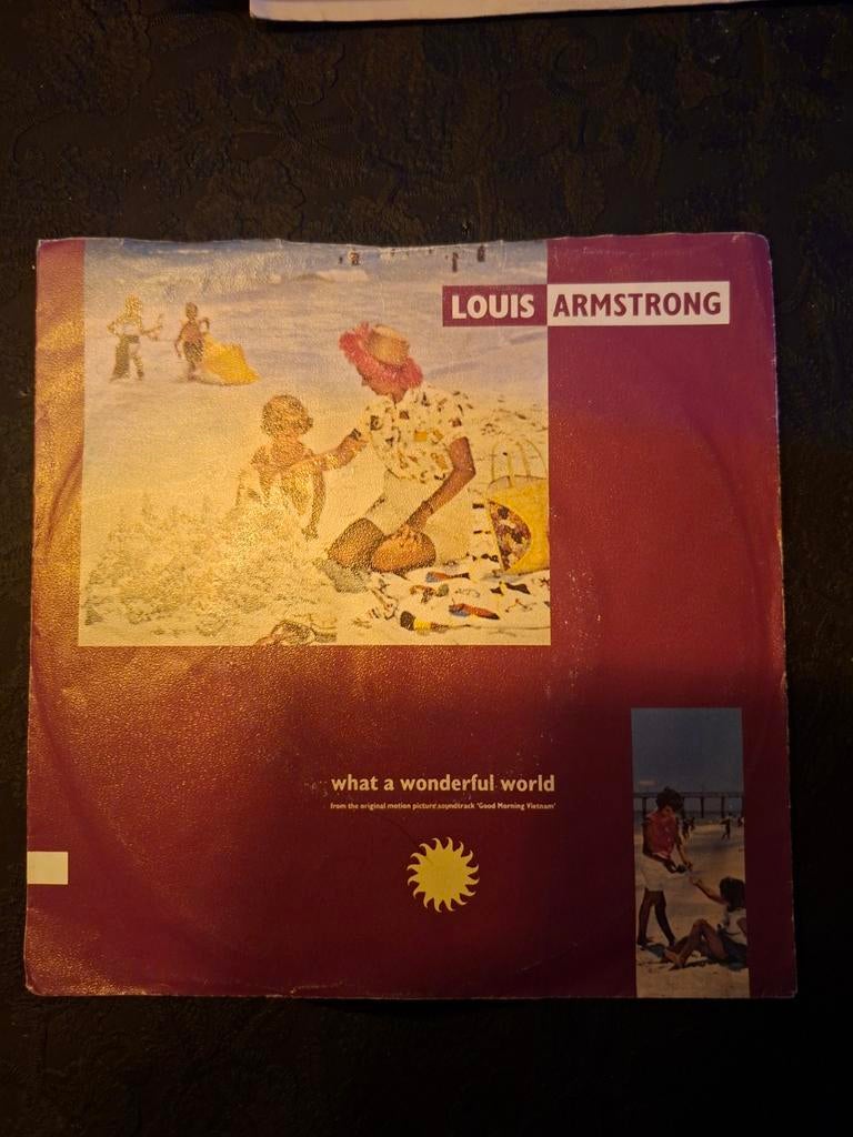 Louis Armstrong - What a wonderful world, Cd's en Dvd's, Vinyl Singles, Ophalen of Verzenden, Gebruikt, Jazz en Blues