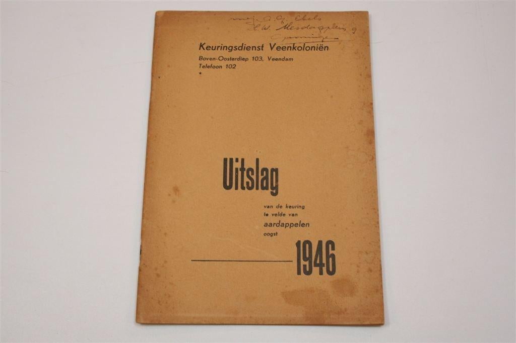 Aardappelkeuring 1946 — Veenkoloniën & Rassen, Boeken, Geschiedenis | Stad en Regio, Ophalen of Verzenden, Gelezen