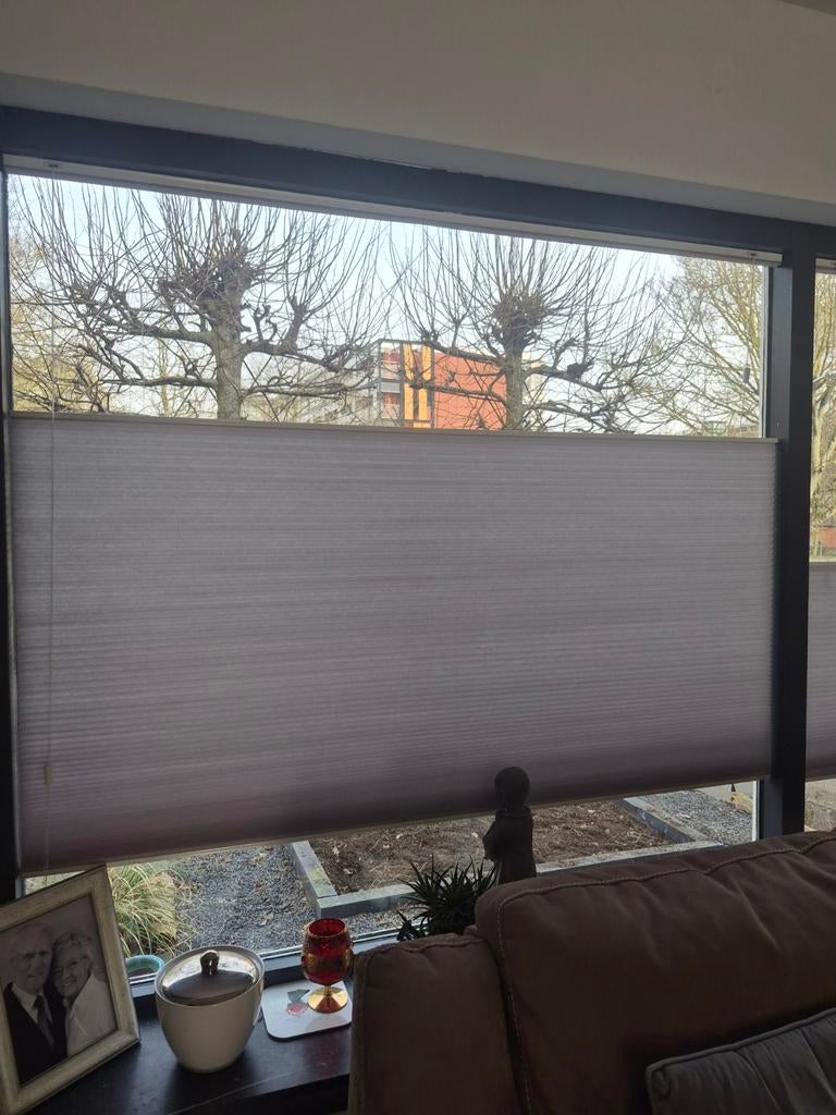 Plissé gordijn, Huis en Inrichting, Ophalen, 50 tot 100 cm, Zo goed als nieuw, Wit