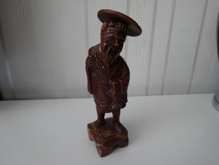 Mooi vintage Beeld van Chinese Man met Hoed., Antiek en Kunst, Antiek | Overige Antiek, Ophalen of Verzenden