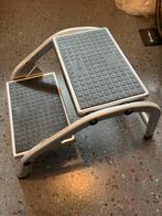 Aluminium opstapje met steun, Ophalen of Verzenden, Zo goed als nieuw