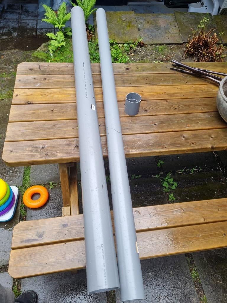 PVC buis 100mm en 75mm, Ophalen, Pvc, Minder dan 2 meter, 80 mm of meer