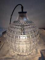 Glazen bol rond hanglamp vintage, Huis en Inrichting, Lampen | Hanglampen, Ophalen of Verzenden, Gebruikt, Glas