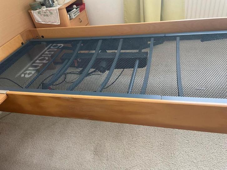 Auping auronde 80/160 x190, Huis en Inrichting, Slaapkamer | Bedden, Gebruikt, Tweepersoons, 80 cm, 190 cm of minder, Hout, Ophalen