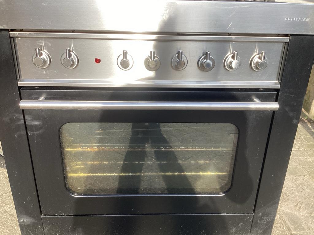 Solitaire SOH 966 C Gasfornuis met Oven, Ophalen, Gebruikt, 60 cm of meer, Gas
