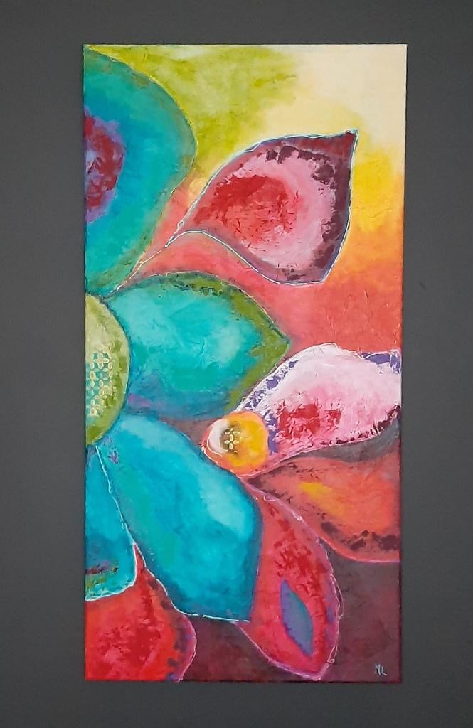 Schilderij bloem, Ophalen