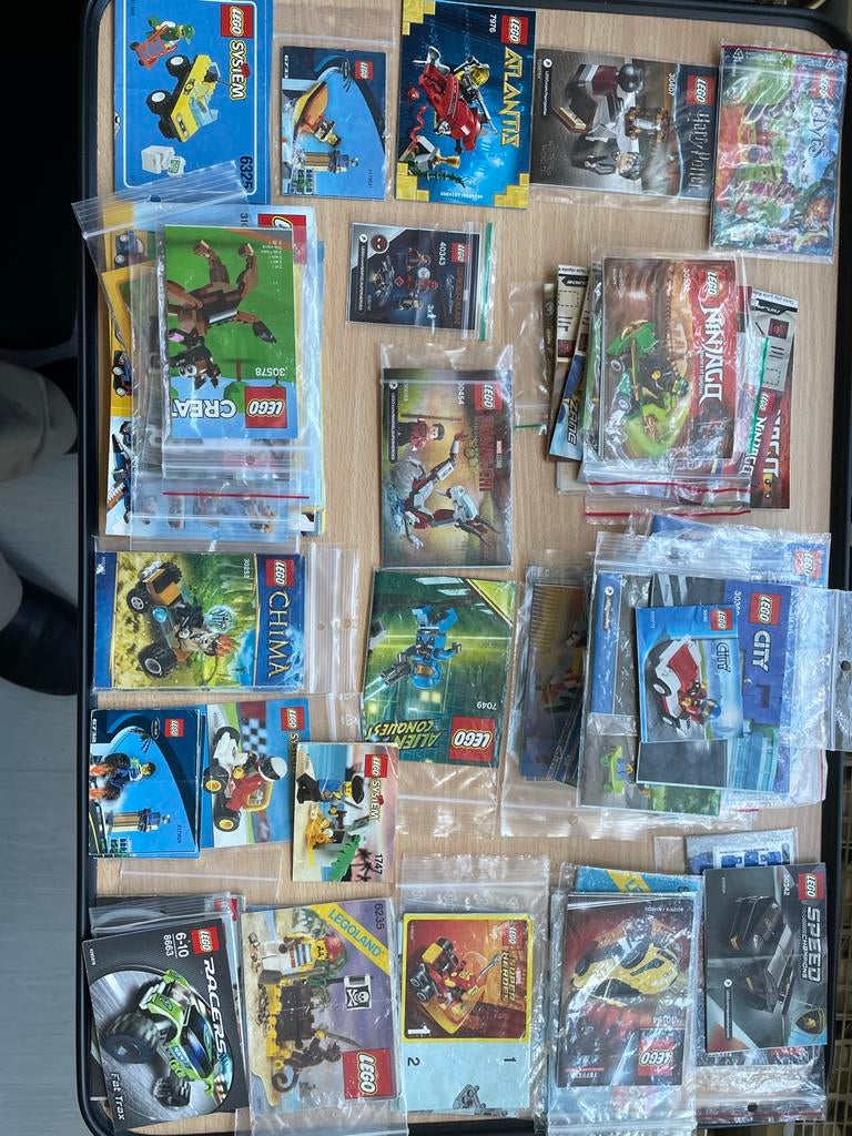 Lego bouw beschrijvingen op aanvraag allemaal origineel, Ophalen of Verzenden, Gebruikt, Losse stenen, Lego